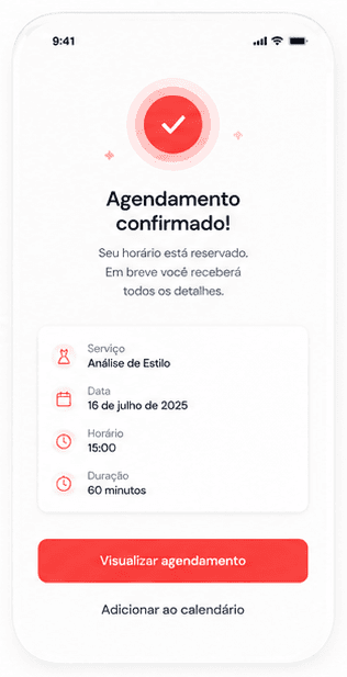 Agendamento confirmado